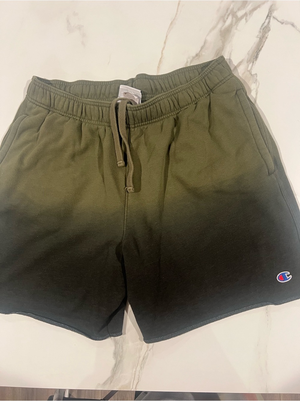 Champion Green to Black Ombre Men's Athletic Shorts